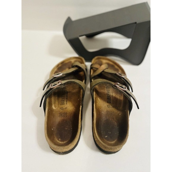 Birkenstock Womens Mayari Sandal Size 38 Rose Gold Leather Shoe - Picture 5 of 5